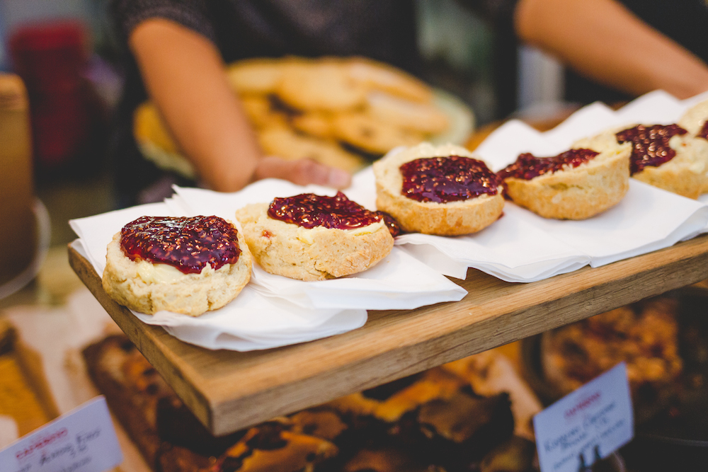 Scones with jam on a Delicious Dublin food tour