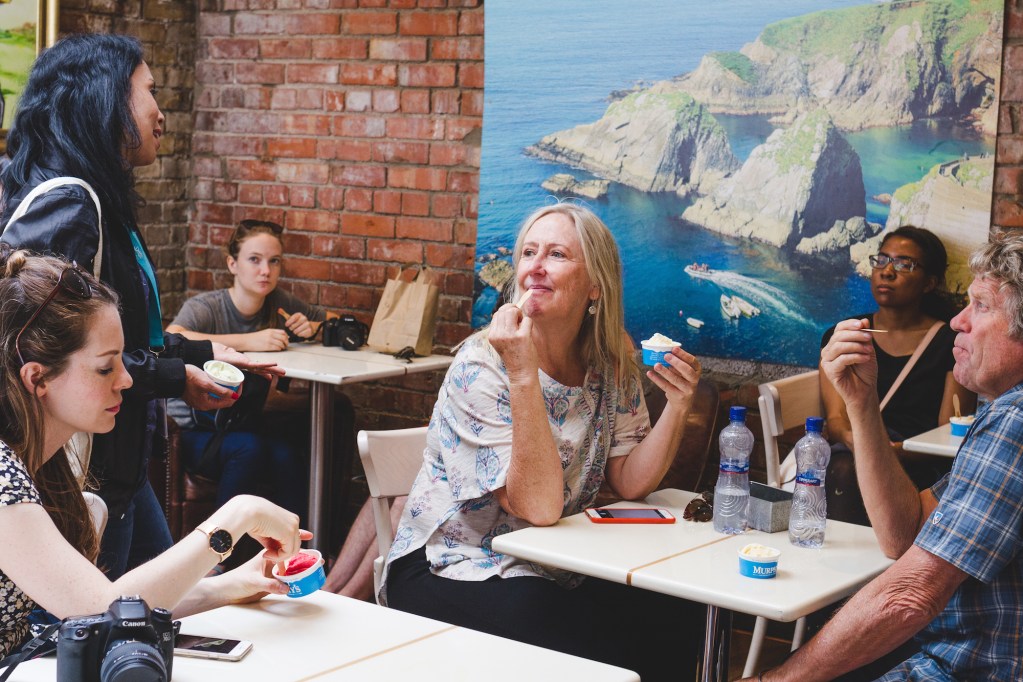 Guests enjoying a private Dublin food tasting