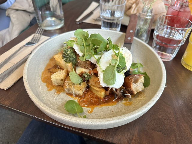 A colourful dish served in a Dublin restaurant